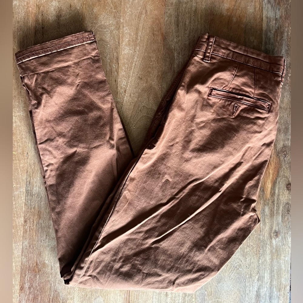 Slim Fit Brown/Orange Pants